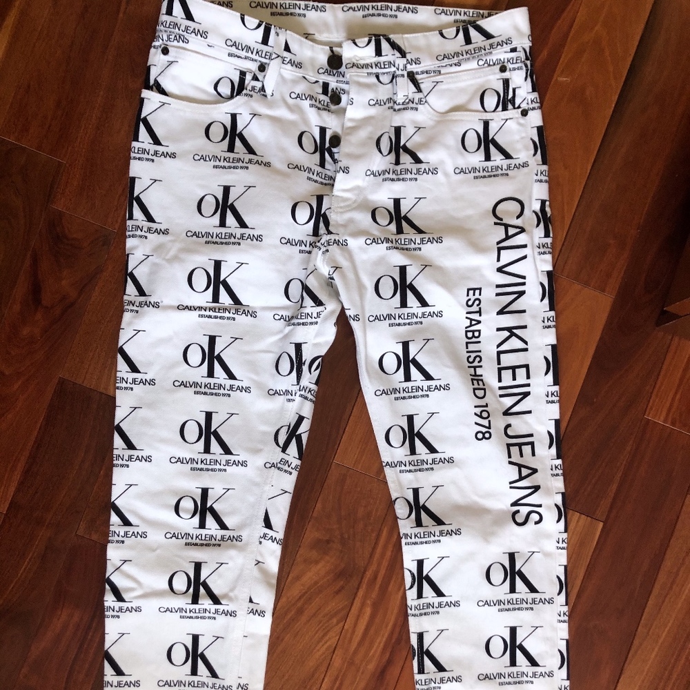 White CK Jeans